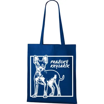 Plátěná taška Pražský krysařík, Barva Modrá, Velikost 40×45 cm, Canvas Nákupní taška Bezvatriko.cz 1183