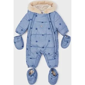 Kojenecká kombinéza zimní kombinézy kojenecké modré s hvězdičkami Mayoral 2624-57 velikost 74