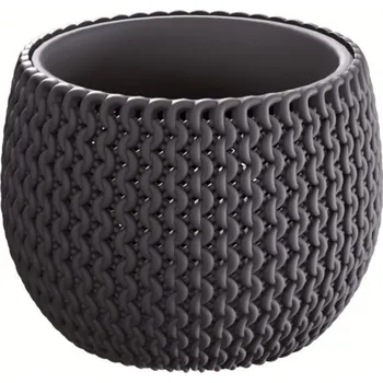 Květináč Květináč SPLOFY s vkladem 0,75 l/14,4 cm antracit