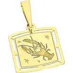 Goldstore Zlatý přívěsek ve znamení rak Váha: 1.10 g