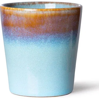 Modrý retro hrnek na kávu Coffee 70s Lagune - Ø7,5*8cm / 180ml