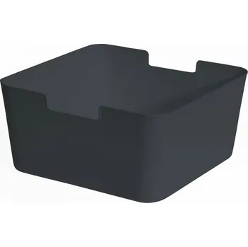 Úložný box Box úložný černý bambus+přírodní vlákna 32x31x15 cm