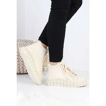 Dámská zimní obuv DoAndBe Béžové kotníkové boty HL2115BE Velikost: 37