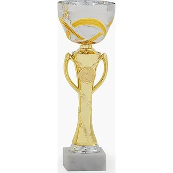 Cinkili Pohár C24020 stříbrný/zlatý Označení: D, Výška: 32 cm, Průměr: 120 mm