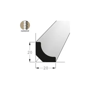 Stropní lišta Rohová vnitřní lišta - RVI 2020 SM /240 nast.