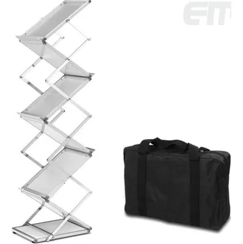 Prospektový stojan CikCak, 6xA4, 1450mm + taška