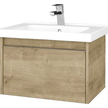 Koupelnový nábytek Dřevojas - Umyvadlová skříňka BONO SZZ 65 (umyvadlo Harmonia) - D09 Arlington / Úchytka T34 / D09 Arlington 203986K