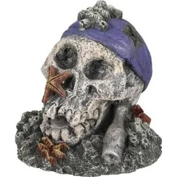 Dekorace do akvária Dekorace Flamingo Lebka 16cm