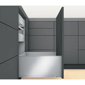 BLUM Legrabox pure TOB šedý - sada F 450 / 40 kg bez čelního kování