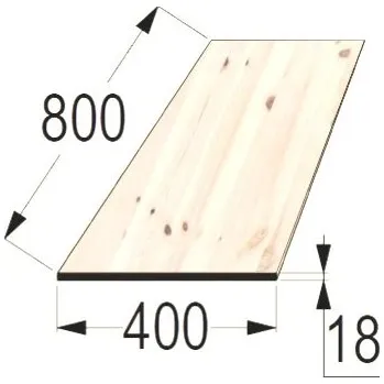 Příslušenství pro zahradní stavbu Spárovka SM 18x400 x 800 průběžná A/B