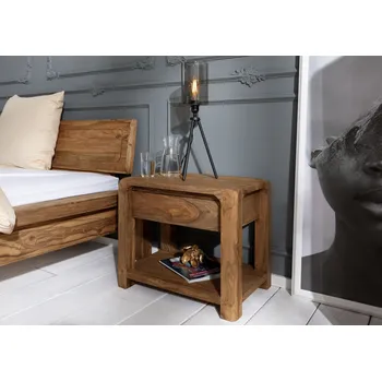 Noční stolek OTAVIO Noční stolek Palisandr 60x40x50, hnědý, olejovaný