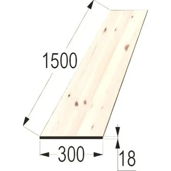 Příslušenství pro zahradní stavbu Spárovka SM 18x300 x 1500 průběžná A/B
