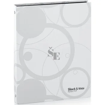 Blok poznámkový A5 KARIS Black and White bílá 7-027