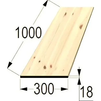 Příslušenství pro zahradní stavbu Spárovka BO 18x300 x 1000 průběžná A/B