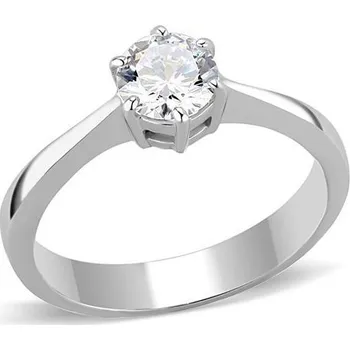 Prsten Šperky4U Ocelový prsten se zirkonem - velikost 52 - AL-0031-52