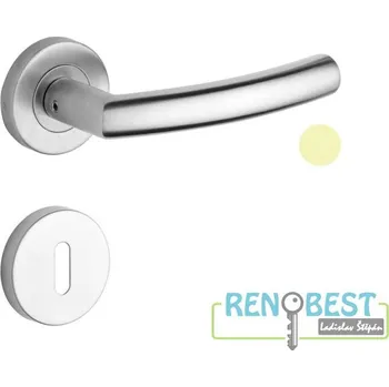 ROSTEX Dveřní kování CORTINA s čepy Provedení: pro klíč - BB, Povrchová úprava: nerez mat