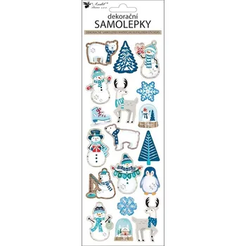 Dětské zboží Samolepky POP UP lední medvědi 10,5 x 30,5 cm