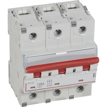 Jistič Legrand 406539 DX3 VYPÍN 3P 125A 400V SIG OV