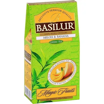 Čaj Basilur magic green Melon & Banana - meloun a banán balení čajů: sypaný 100g papír