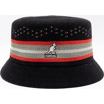 Klobouk Klobouk Kangol Slick Stripe Bin Black velikost XL