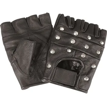 Rukavice MILTEC Rukavice Biker bezprsté kůže s ostny (nýty) Vyberte velikost: XL