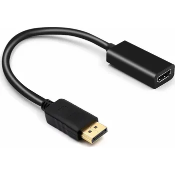 Video kabel Montis Adapter DisplayPort v1.4 – HDMI v2.0 MT068 0.2 m Black