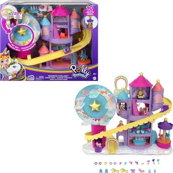 Doplněk pro panenku Mattel Polly Pocket Pollyville GYK44 Duhový zábavní park