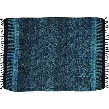 Šátek Sarong batikovaný, pareo BOB Batik, Kolibřík černo-modrý