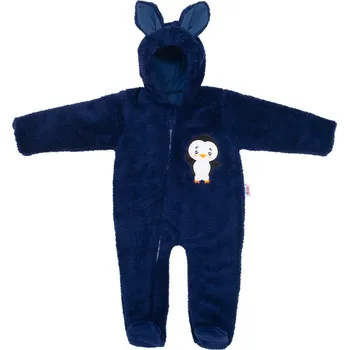 Kojenecká kombinéza New Baby Penguin zimní kombinéza tmavě modrá 68