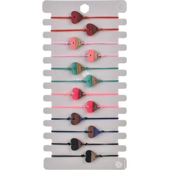 Náramek Přívěskynakrk.cz Provázkový náramek Oranžová SRDCE