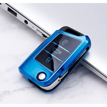 Autoklíč Obal na klíč SEAT Leon III - modrý