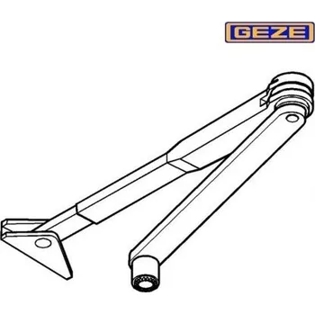 Zavírač dveří Zavírač GEZE ramínko s aret.TS1000/1500 hnědé