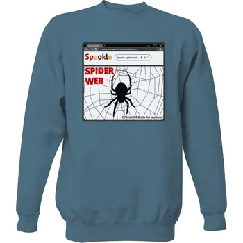Pánská mikina Mikina bez kapuce Unisex s potiskem spider website pánské
