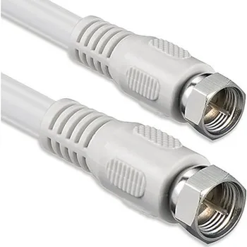 Prodlužovací kabel SAT připojovací kabel, bílý 7 m