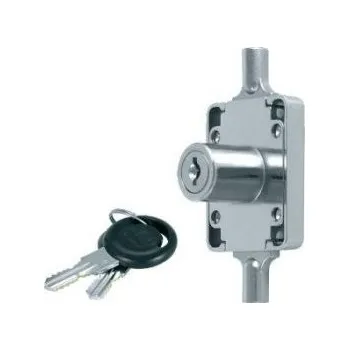 Nábytkové kování SISO rozvorový zámek 7080/19 Cr+táhla