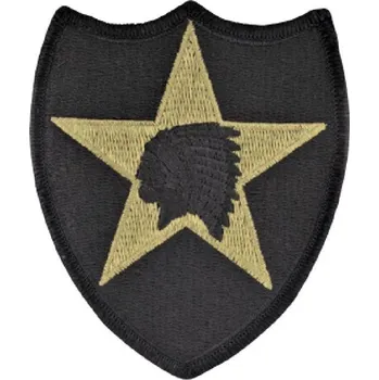 Nášivka ARMÁDNÍ ORIGINÁL US ARMY Nášivka Indián originál Vietnam 1968 bojová polní 2nd. Infantry Division US ARMY