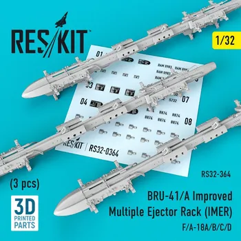 Plastikový model Reskit 1/32 BRU-41/A Improved Multiple Eject.Rack (IMER)