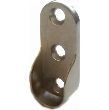 Držák šatní tyče 15x30 mm D2 poniklovaný