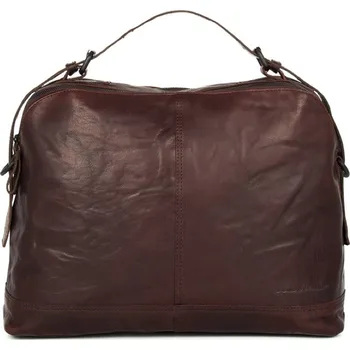 Cestovní taška Hnědá kožená cestovní taška na laptop SPIKES & SPARROW