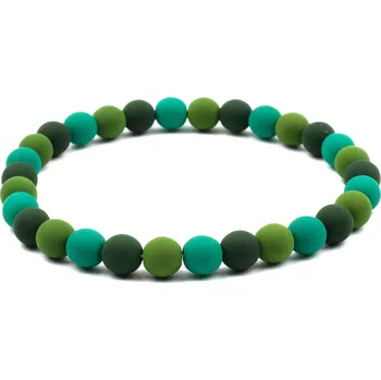 Náramek Moni dámský náramek skleněné korálky barevné P2