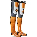 MX Ponožky Fox FlexAir Knee Brace Sock Flo Orange 2023, Velikost M = US 8-10