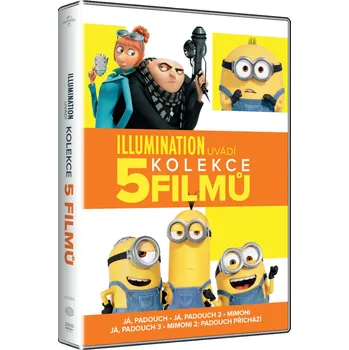 DVD film DVD Mimoni + Já, padouch Kolekce (2022) 5 disků