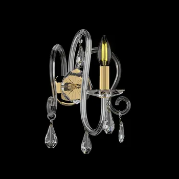 Nástěnné svítidlo Nástěnné svítidlo křišťálové EN209109MAT, Varianta Zlaté