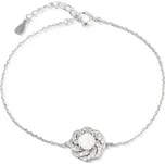 JVD Stříbrný náramek s bílým opálem SVLB0514SH2O117