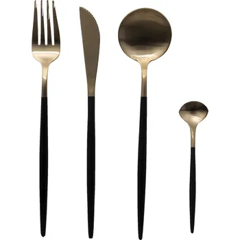 Příbor Secret de Gourmet Příbory IDA, nerezová ocel, zlaté