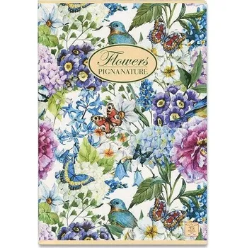 PIGNA Nature Flowers A4 šitý, čistý, náhodný motiv