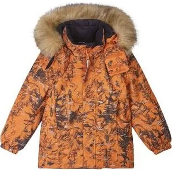 Kojenecká bunda REIMA dětská zimní bunda s membránou Sprig Autumn Orange - 122 cm