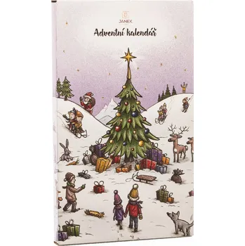 Čokoláda Čokoládovna Janek Velký dětský čokoládový adventní kalendář 450 g