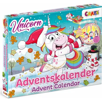 kreativní sada Craze 33388 Adventní kalendář jednorožec