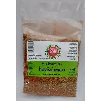 Koření CRETAN FARMERS Mix koření na Hovězí maso eko balení 75 g